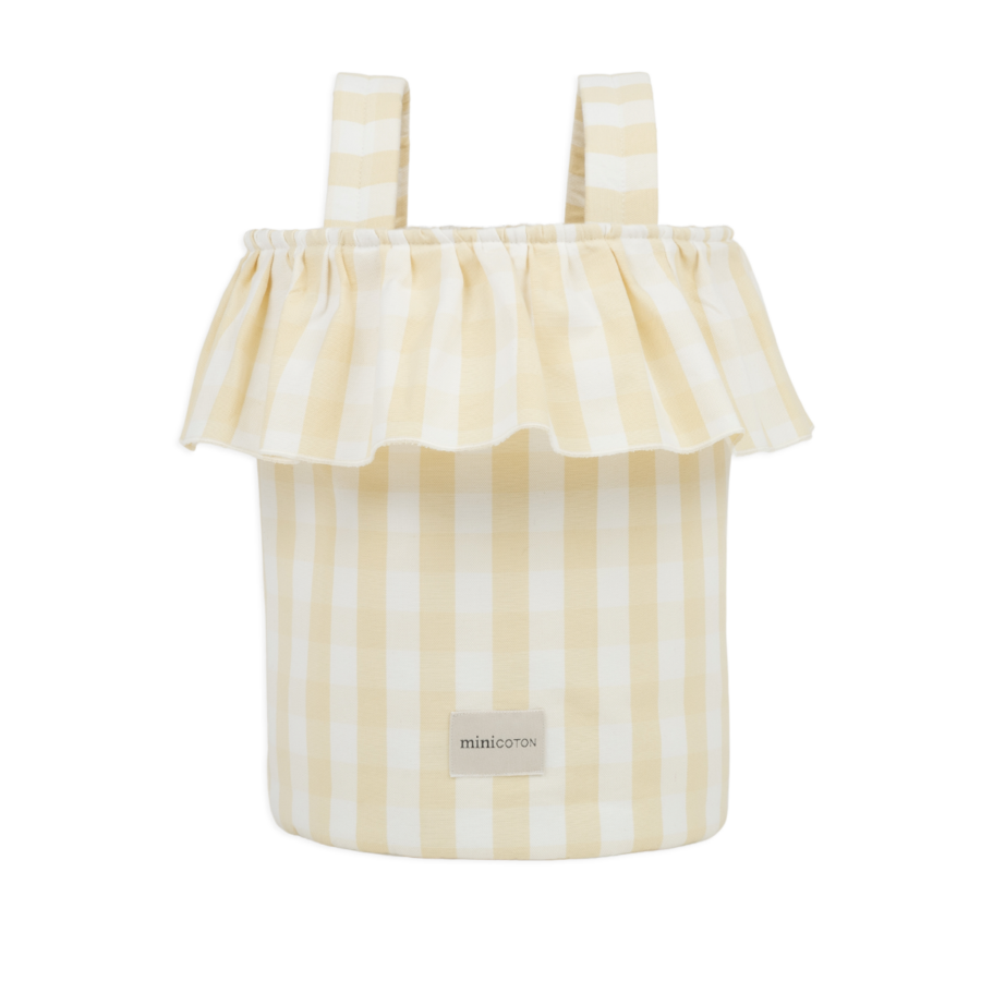 Basket Vichy - Butter + White - PRE ORDER