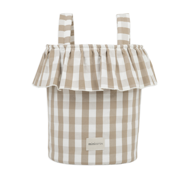Basket Vichy - Oak + White - PRE ORDER