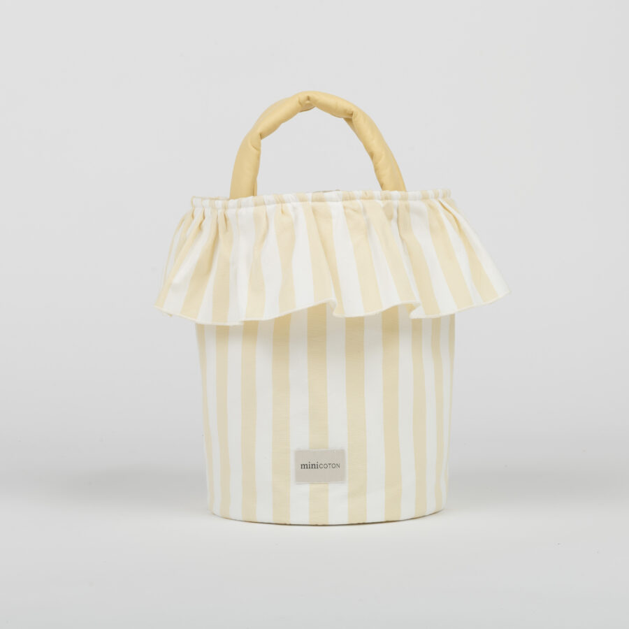 Basket Rayas - Butter + White - PRE ORDER