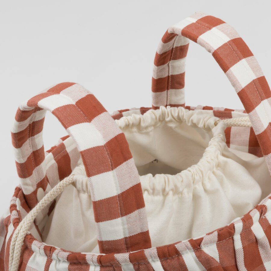Basket Vichy - Red + Off White - PRE ORDER