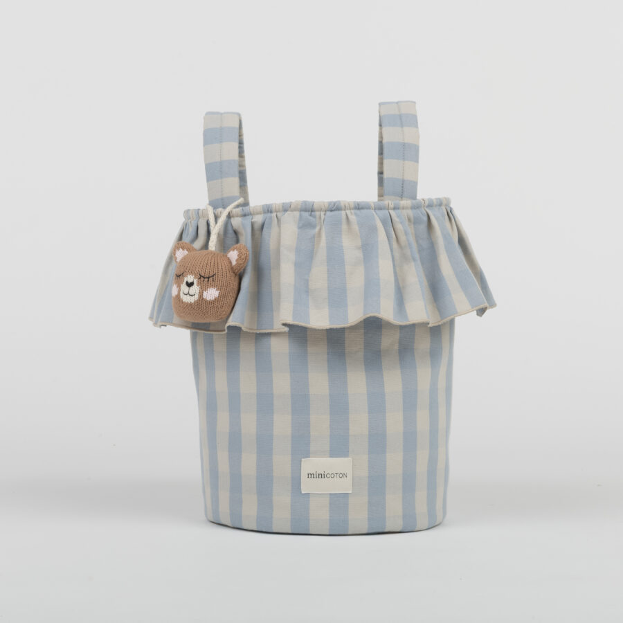Basket Vichy - Blue + Sand - PRE ORDER