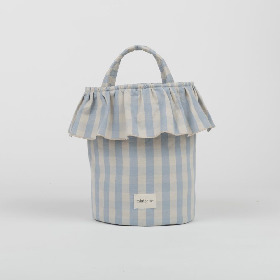 Basket Vichy - Blue + Sand - PRE ORDER