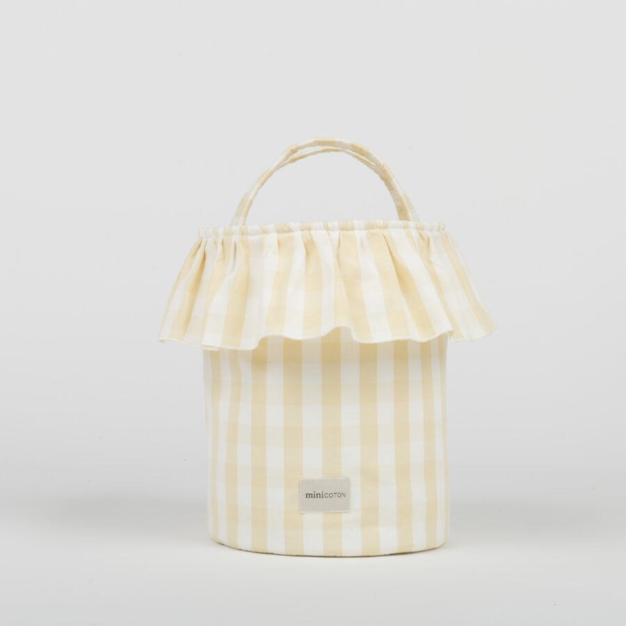 Basket Vichy - Butter + White - PRE ORDER