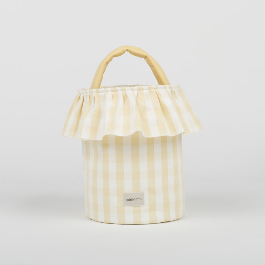 Basket Vichy - Butter + White - PRE ORDER