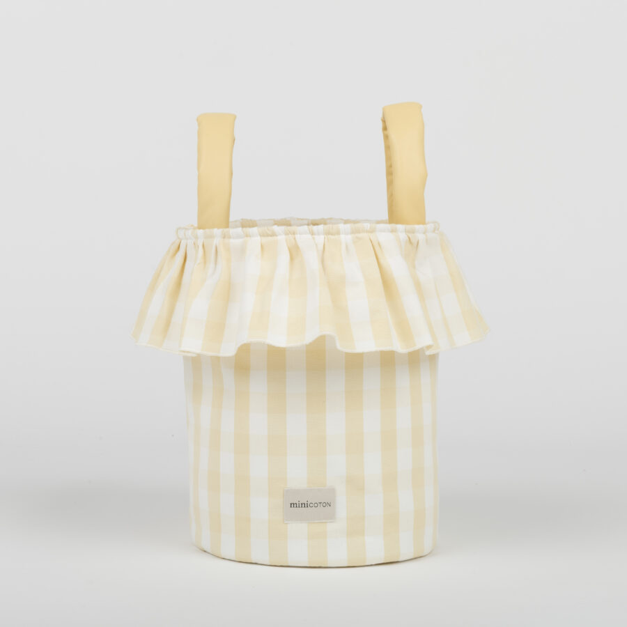 Basket Vichy - Butter + White - PRE ORDER