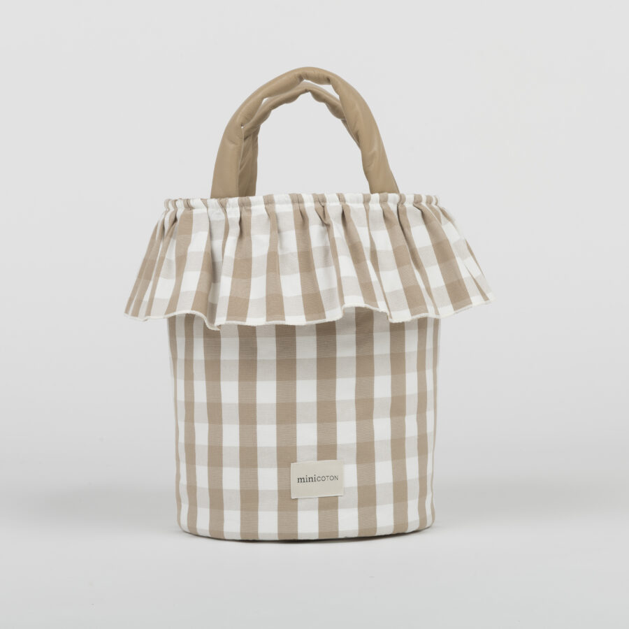 Basket Vichy - Oak + White - PRE ORDER