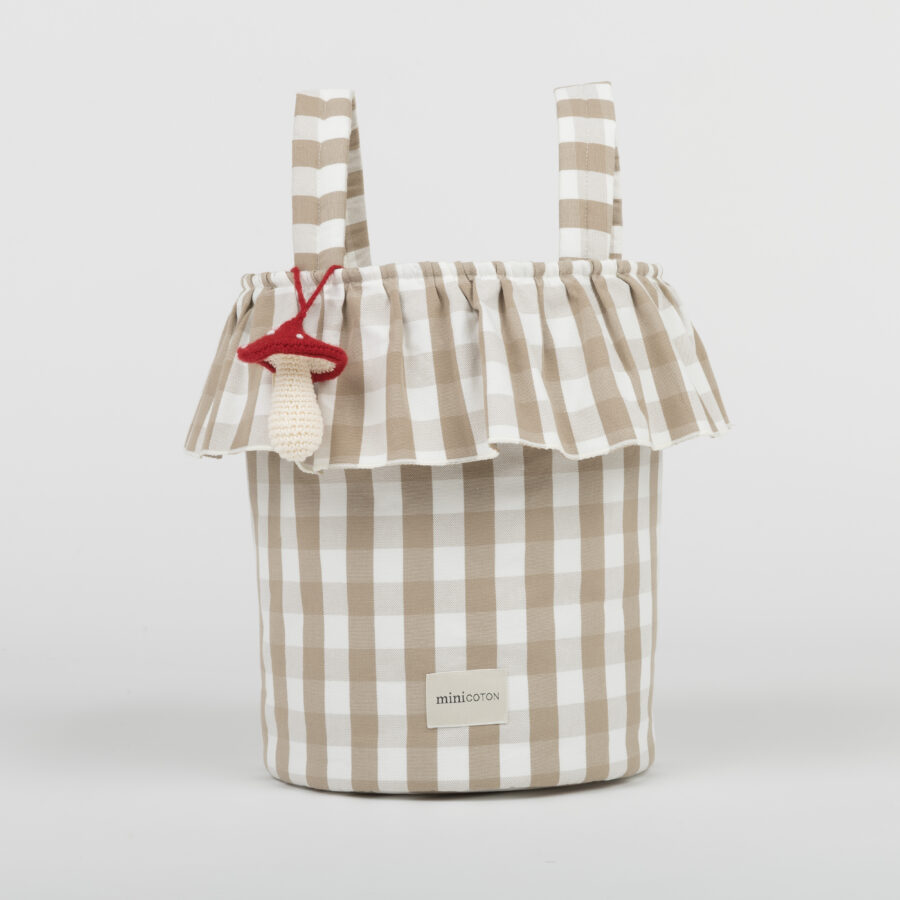 Basket Vichy - Oak + White - PRE ORDER