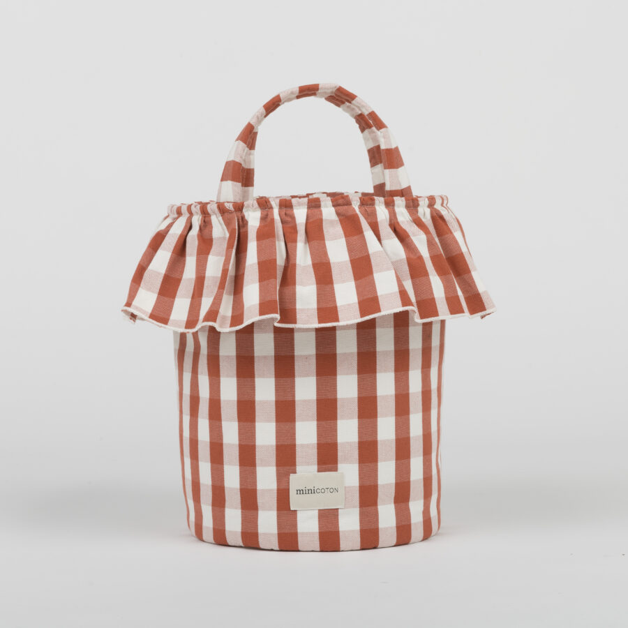 Basket Vichy - Red + Off White - PRE ORDER