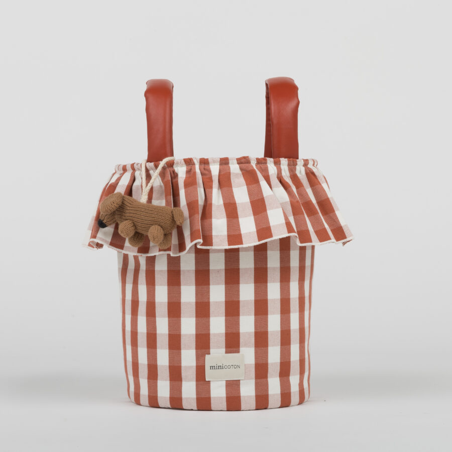 Basket Vichy - Red + Off White - PRE ORDER