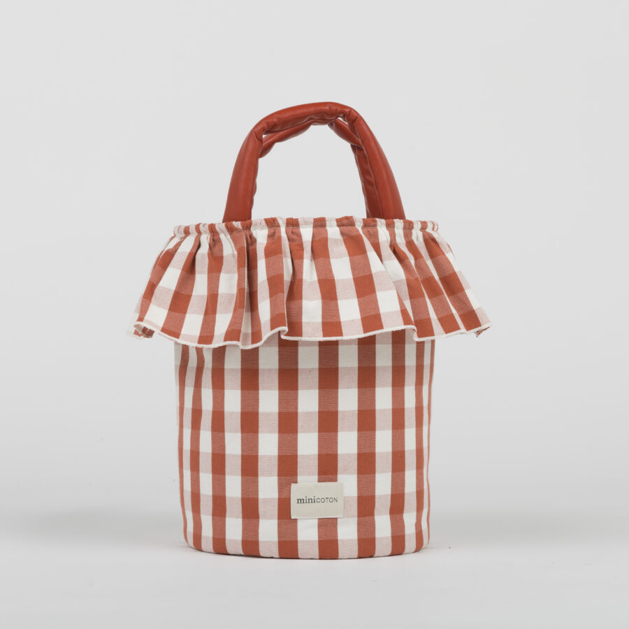 Basket Vichy - Red + Off White - PRE ORDER